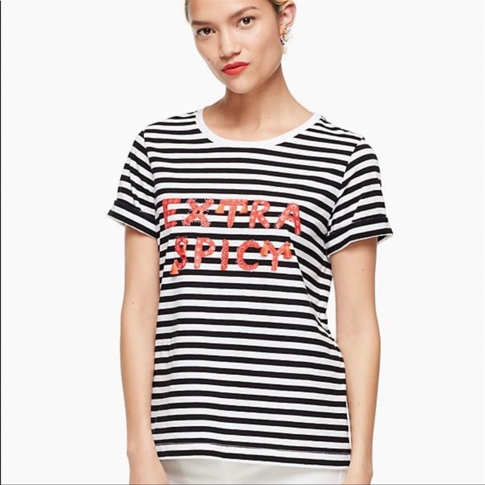 Kate spade broom street extra spicy tee